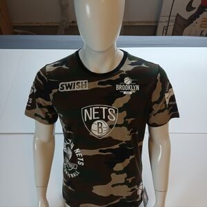 NBA Brooklyn Nets Camouflage Short Sleeve Tee